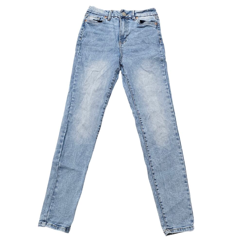 Refuge Denim Colombia High Rise Curvy Skinny Light Washed Blue Jeans